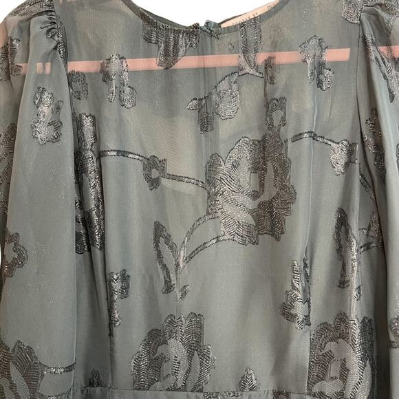 Cooper St Ophelia Wide Sleeve Green Mini Dress - Picture 6 of 10